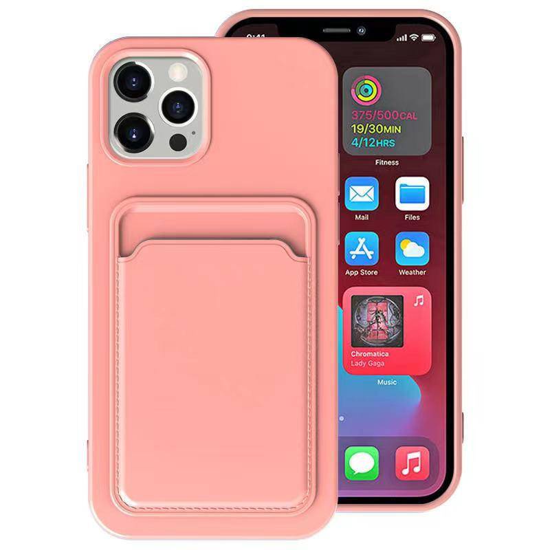 Ốp Điện Thoại TPU Mềm Dạng Ví Đựng Thẻ Chống Sốc Cho iPhone X XS MAX XR 7 8 Plus SE 2022 2020