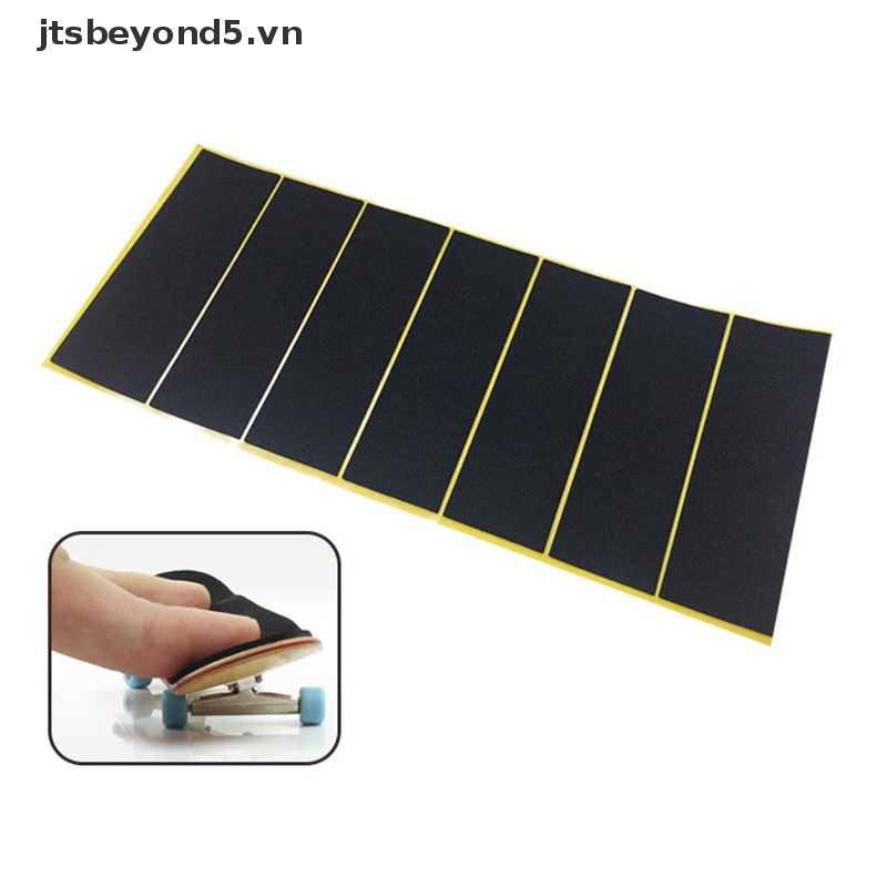 JY 10 cái gỗ Fingerboard boong Uncut Băng dán màu đen bọt Grip băng dán ..