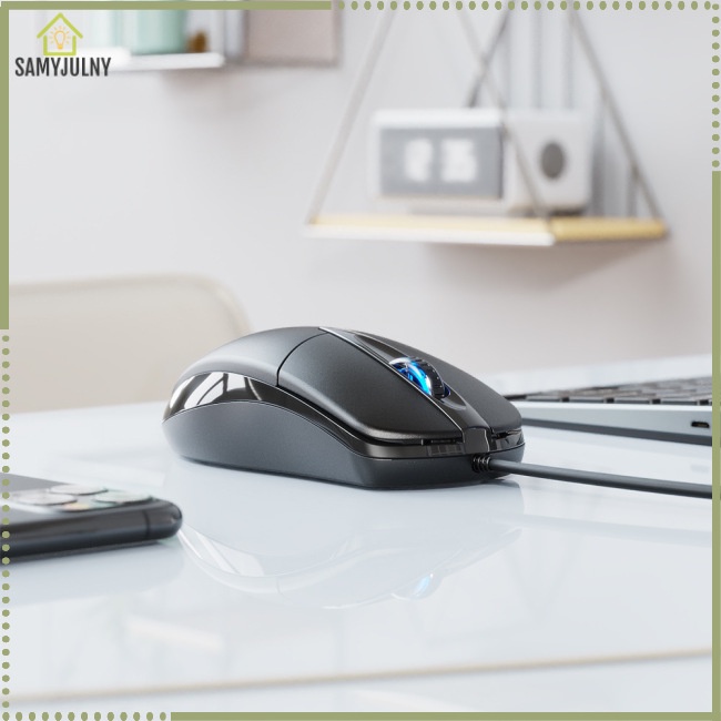 Chuột Quang Chơi Game Có Dây Usb Siêu Mỏng Không Ồn Chuyên Dụng Cho Laptop / Notebook