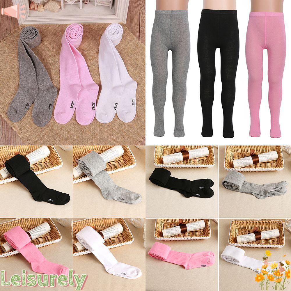 Quần tất đan len màu trơn mềm mại xinh xắn cho bé gái 0-6 tuổi