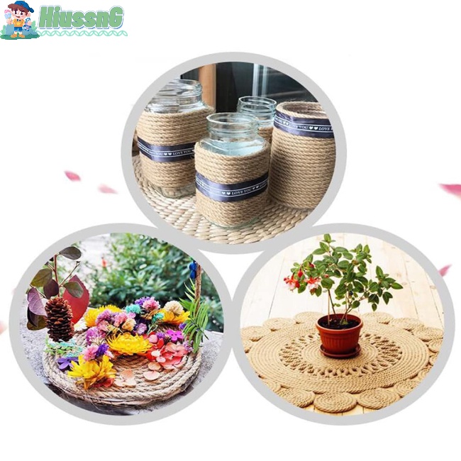 1 Cuộn Dây Đay Tự Nhiên 5mm 100m Dày Dặn Dùng Làm Đồ Thủ Công