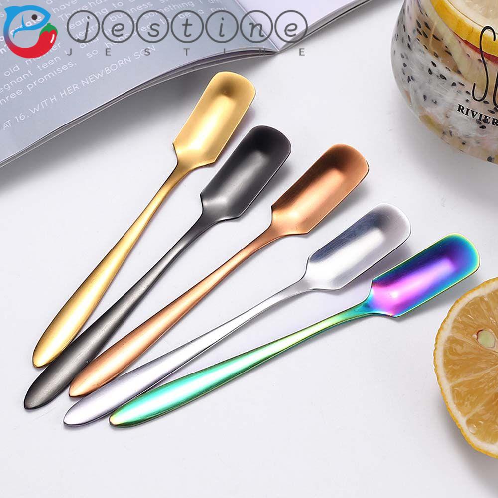 Muỗng khuấy cafe đầu vuông bằng thép không gỉ cao cấp