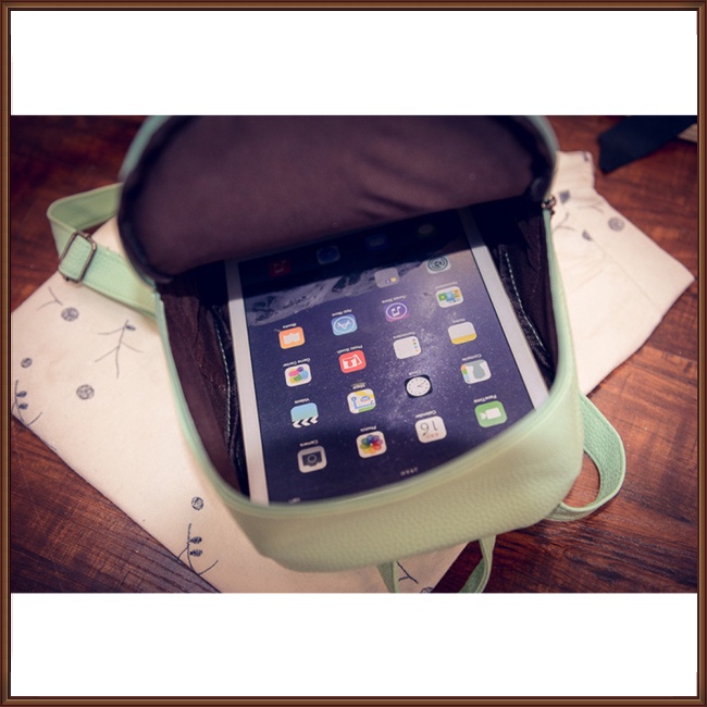 Ba Lô Da PU Mềm Mini Màu Kẹo Ngọt Thời Trang Cho Nữ