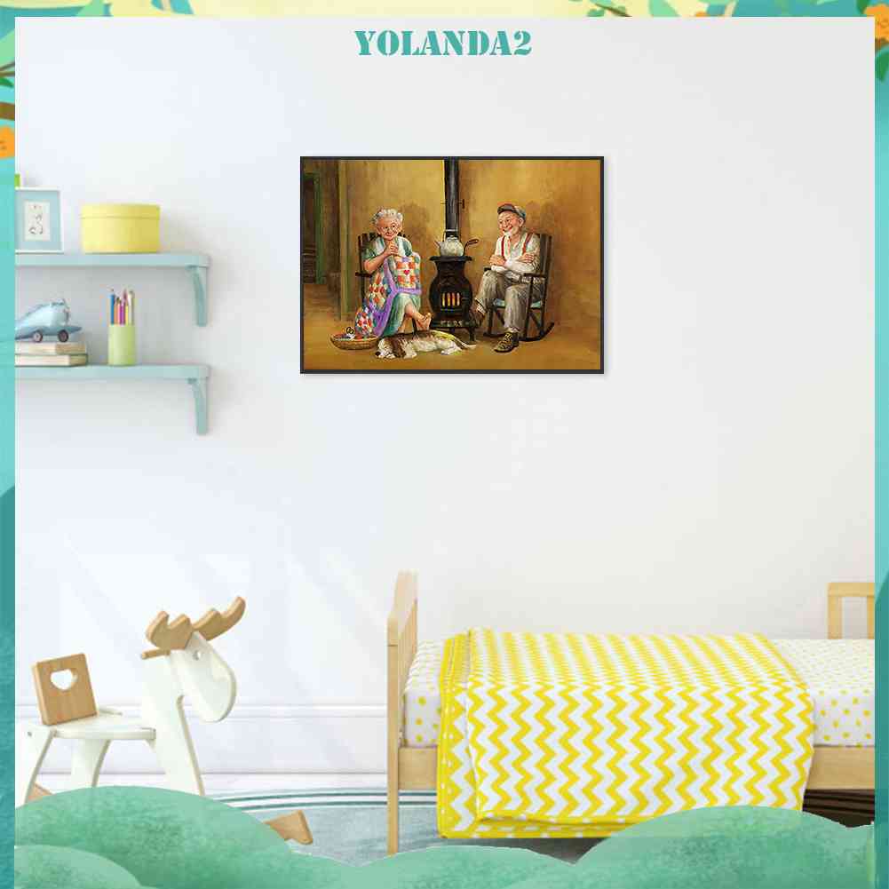 Tranh Đính Đá Kim Cương Toàn Bộ 5D DIY Hình Cặp Đôi Lãng Mạn Trang Trí Nhà Cửa