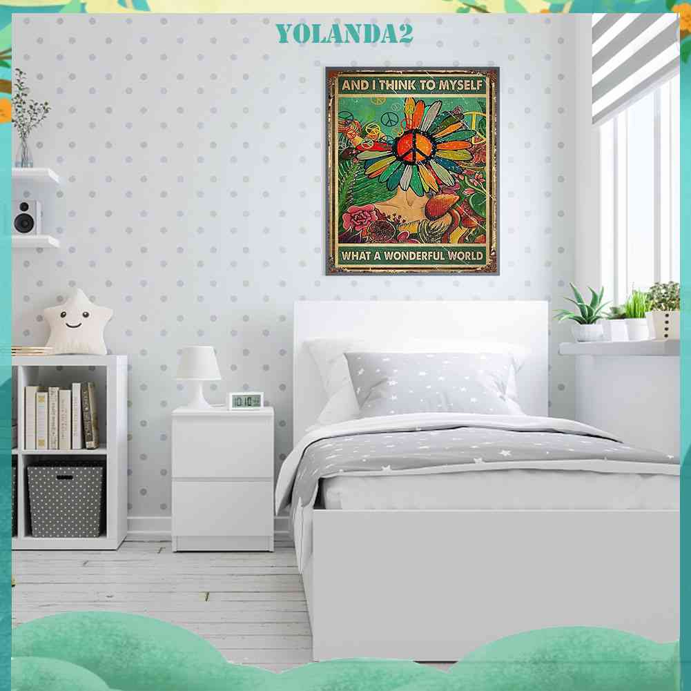 Tranh Đính Đá Kim Cương Toàn Bộ 5D DIY Hình Vẽ Hoa Trang Trí Nhà Cửa