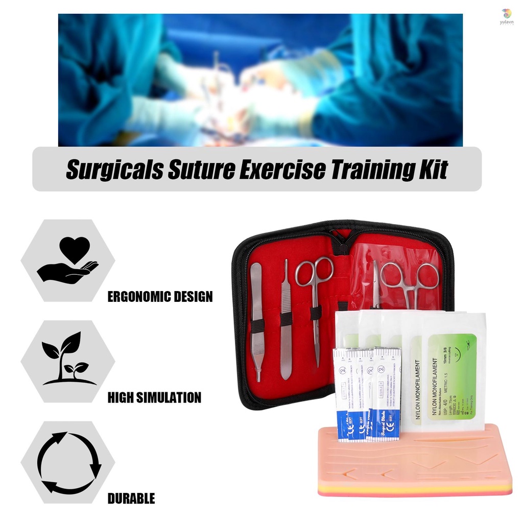 Bộ Mô Hình Dụng Cụ Phẫu Thuật Bằng Silicone Dành Cho Học Sinh