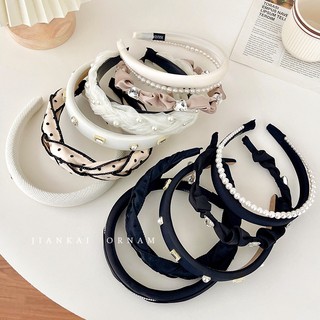 [Bờm Tóc]Băng Đô Cài Tóc Màu Đen Thời Trang Mùa Hè Cho Nữ