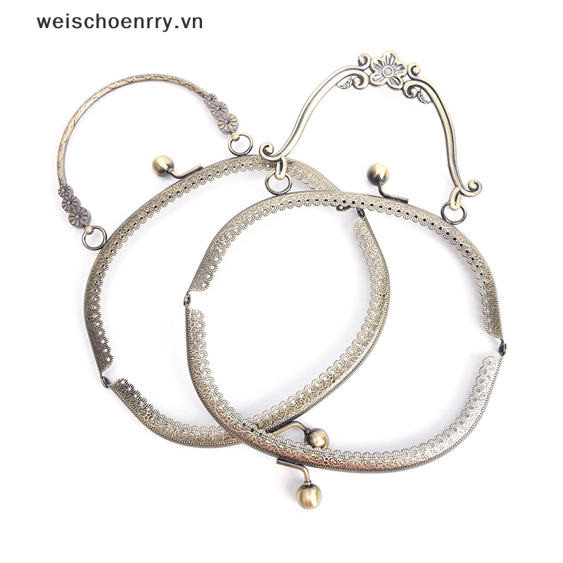 Khung Khóa Túi Xách Bằng Đồng Thau Cổ Điển 1X 16.5cm