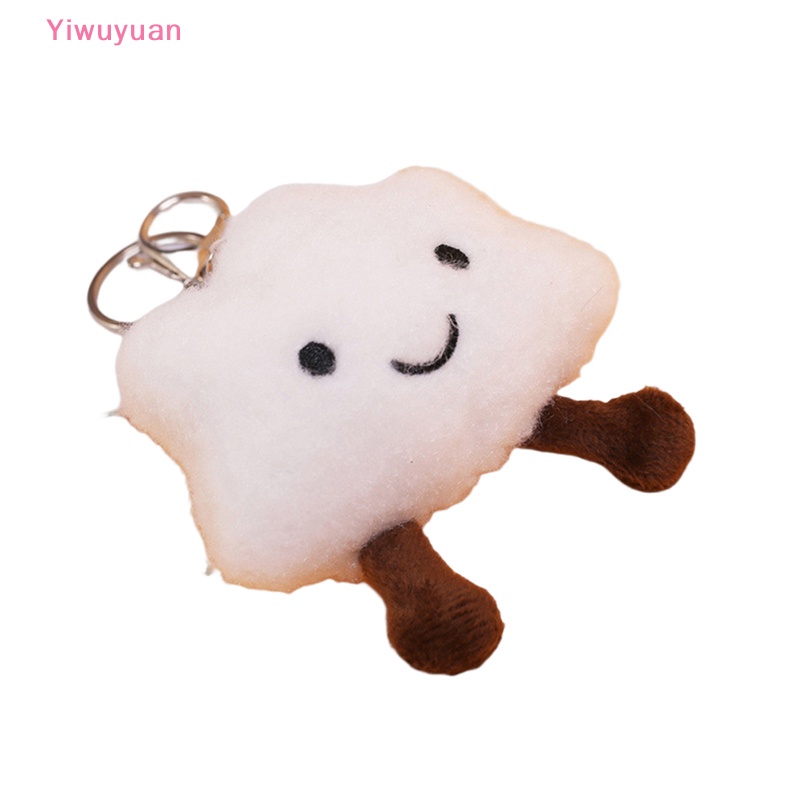 < Yiwuyuan > Móc Khóa Búp Bê Nhồi Bông Hình Đám Mây Trắng Dễ Thương Cho Cặp Đôi