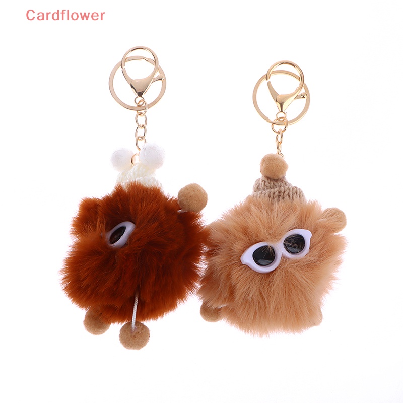 < Cardflower > Móc Khóa Cục Bông Mềm Mại Thiết Kế Hình Thỏ Dễ Thương Cho Nữ