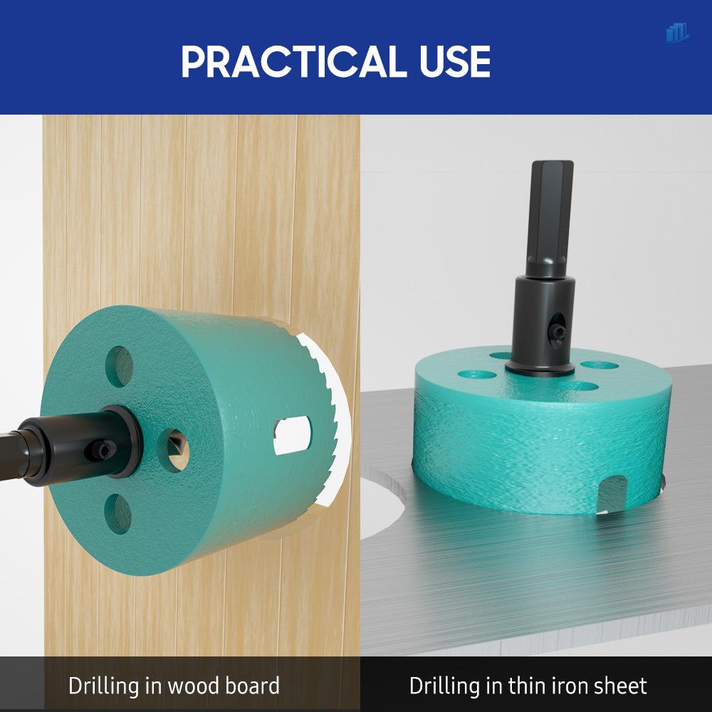 Bộ 9 Mũi Khoan Lỗ 19mm - 51mm Tốc Độ Cao Chuyên Dụng