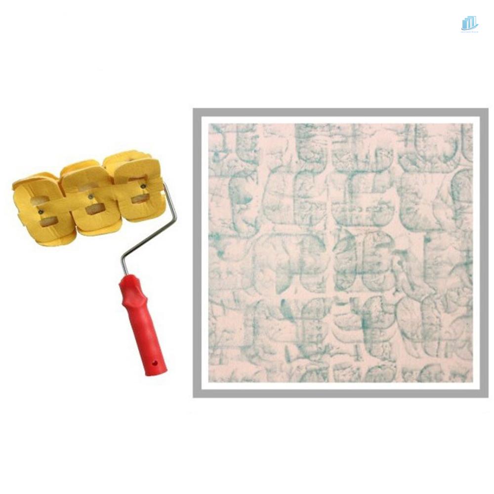 Bàn Chải Lăn Sơn Tường Họa Tiết Dập Nổi 7 Inch DIY