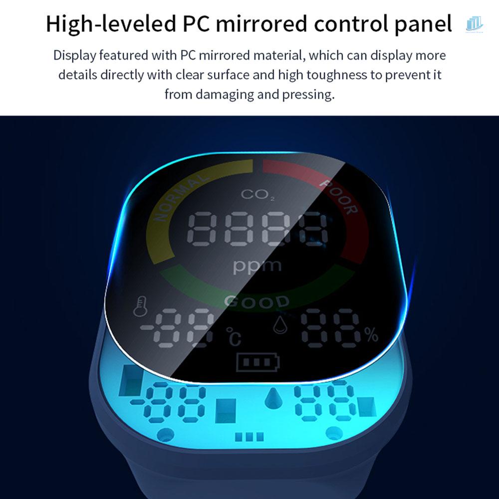 Thiết Bị Đo Độ Ẩm / Nhiệt Độ CO2 3 Trong 1 s2mwvn Có Màn Hình Hiển Thị Kỹ Thuật Số