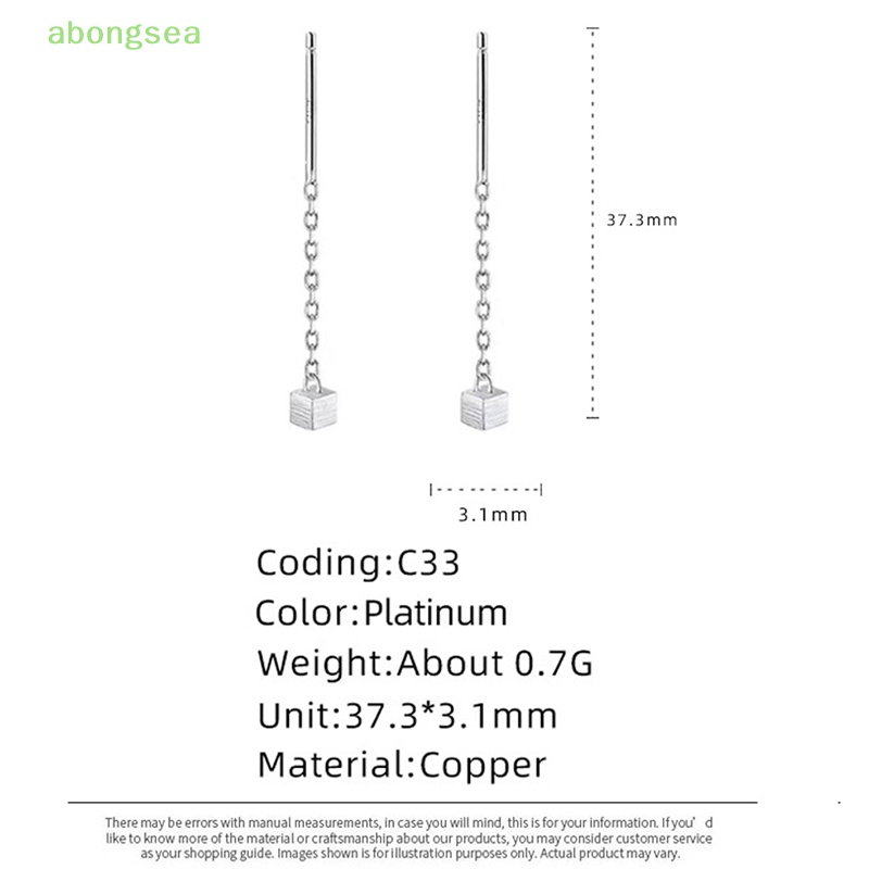 Khuyên Tai Dáng Dài Tua Rua Phong Cách Đơn Giản Cho Nữ