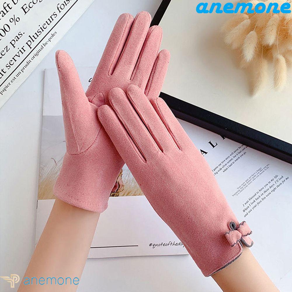 Găng Tay Hở Ngón Giữ Ấm Chống Gió Màu Sắc Đơn Giản Dành Cho Nữ