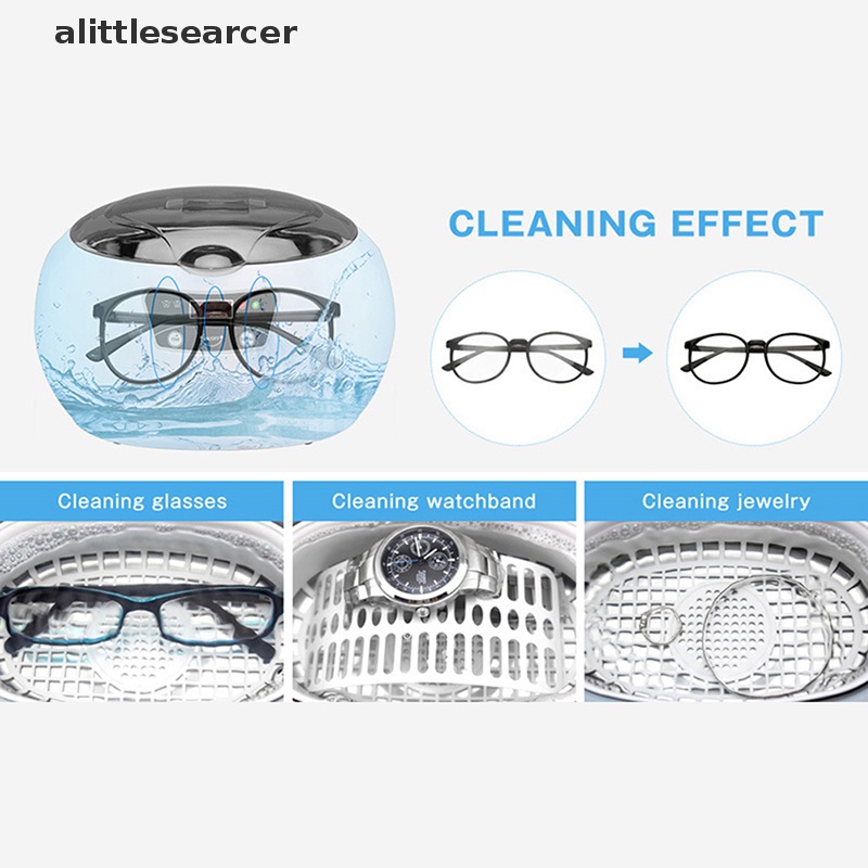 Máy Vệ Sinh Trang Sức Sử Dụng Sóng Siêu Âm 600ML Có Hẹn Giờ