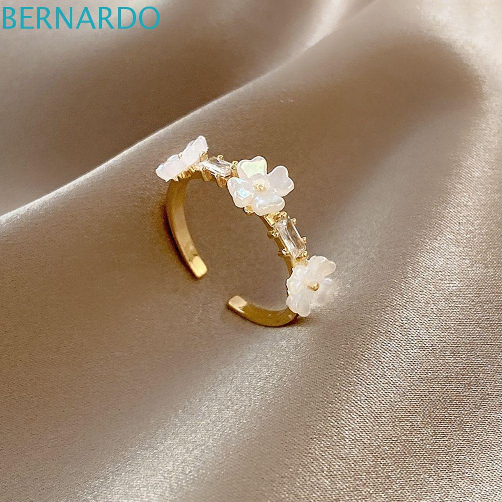 Nhẫn Hoa Văn Hình Học Tinh Tế Hợp Thời Trang BERNARDONhẫn Kiểu Hàn Quốc Thiết Kế Dễ Thương Cá Tính