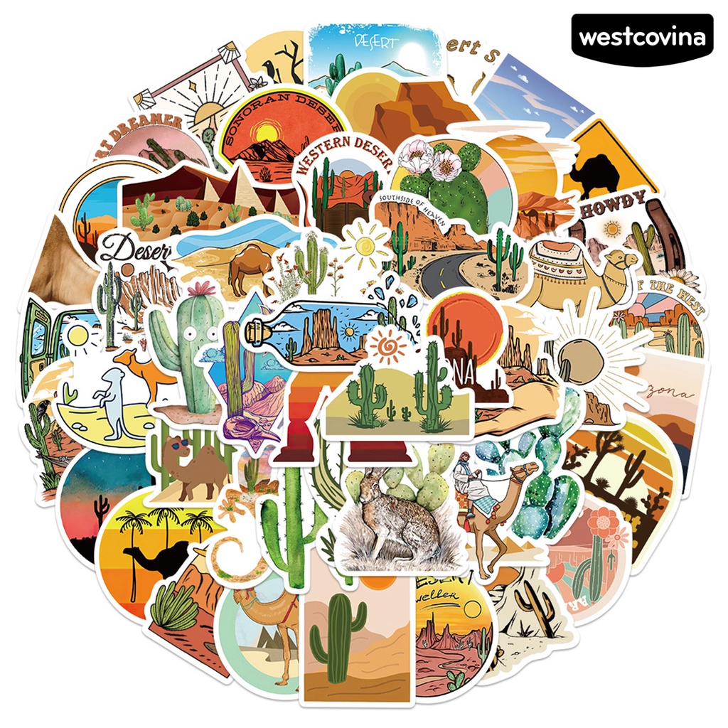 [COD]♪Bộ 50 Miếng Dán Chống Thấm Nước Tự Dính Trang Trí Sổ Tay