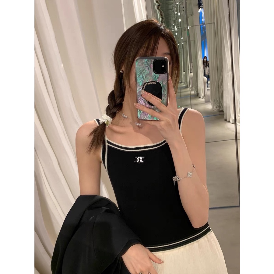 Áo hai dây nữ viền màu chữ XX MS1141