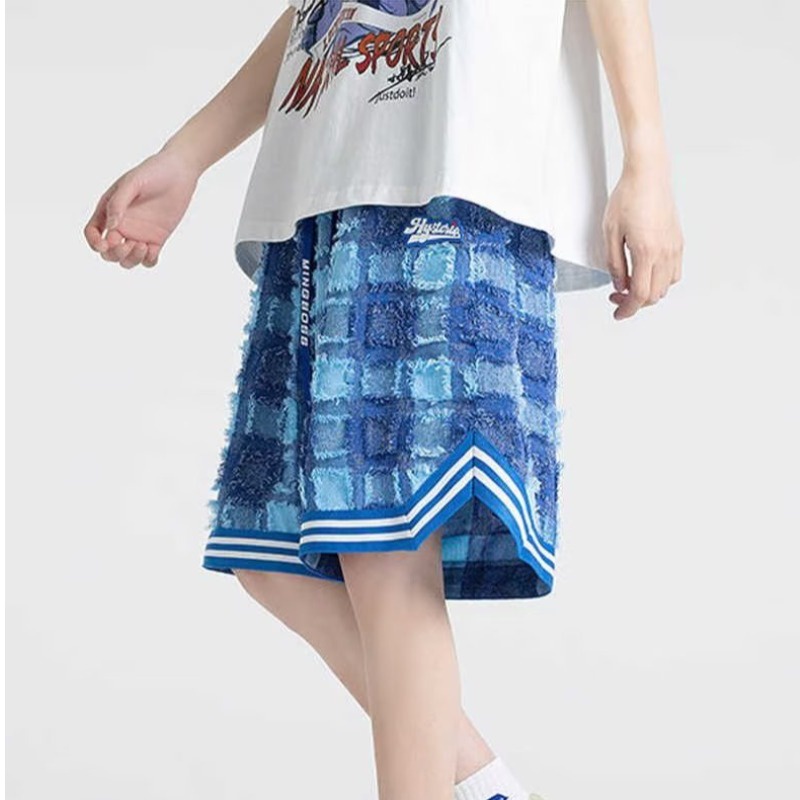 Quần Lửng Dáng Rộng Họa Tiết Caro Đa Năng Thời Trang Mùa Hè Cho Nam [M-3XL]