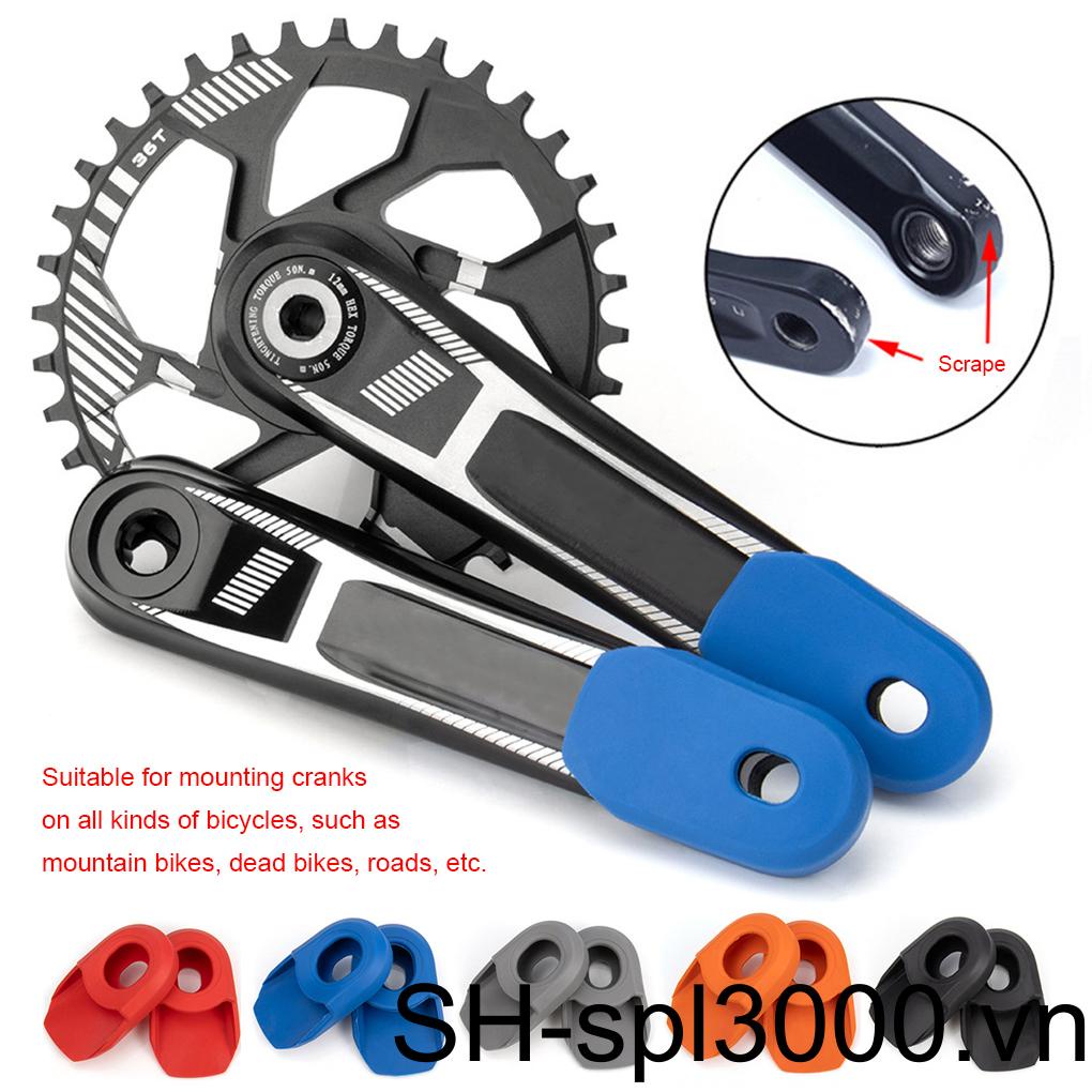 Bộ 2 Nắp Silicone Bảo Vệ Cánh Tay Quay Xe Đạp Tiện Dụng