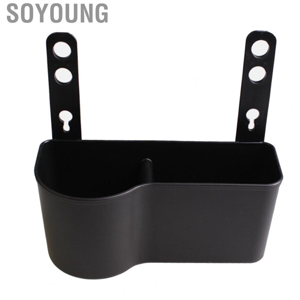 Soyoung Car Seat Back Storage Box Large Capacity Purse Holder Pocket for Scattered Items Black