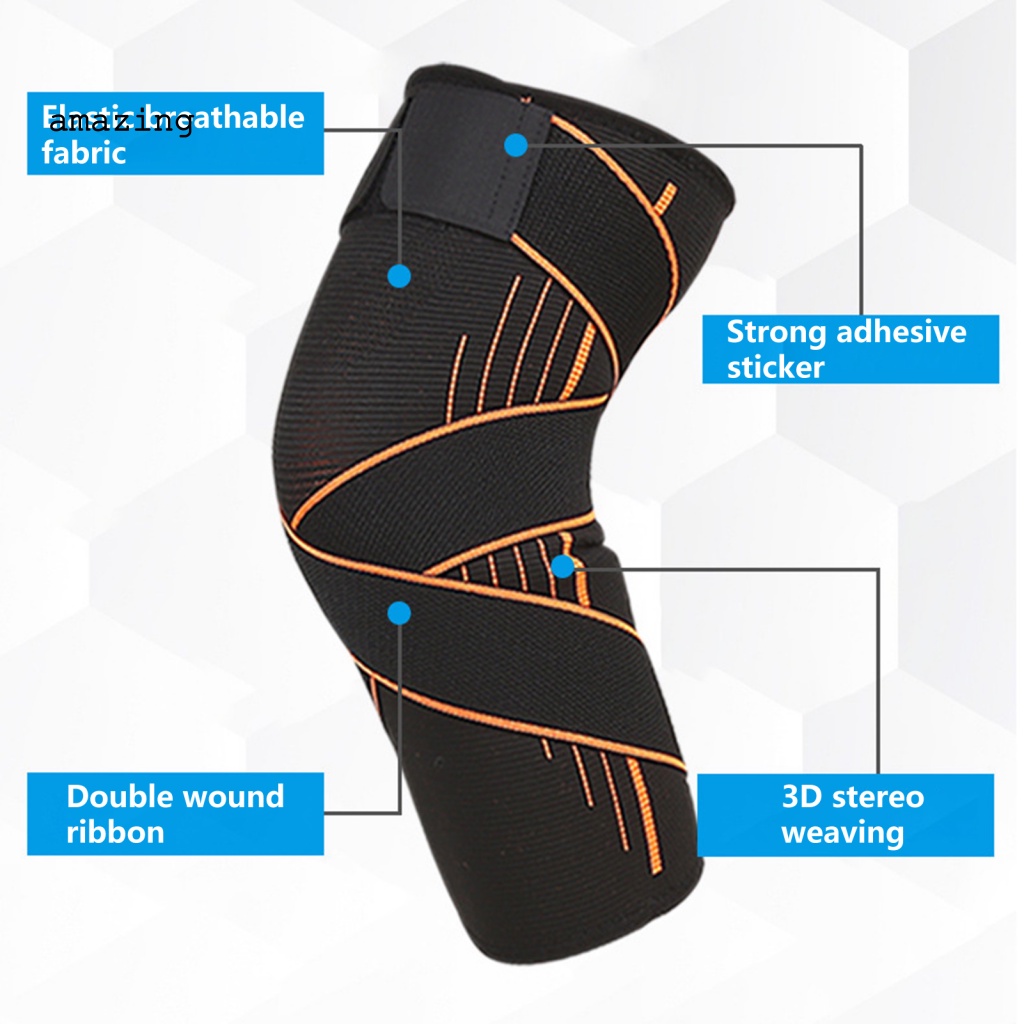 1 Đai Quấn Bảo Vệ Đầu Gối Thoải Mái Có Thể Tái Sử Dụng Cho Nam Nữ