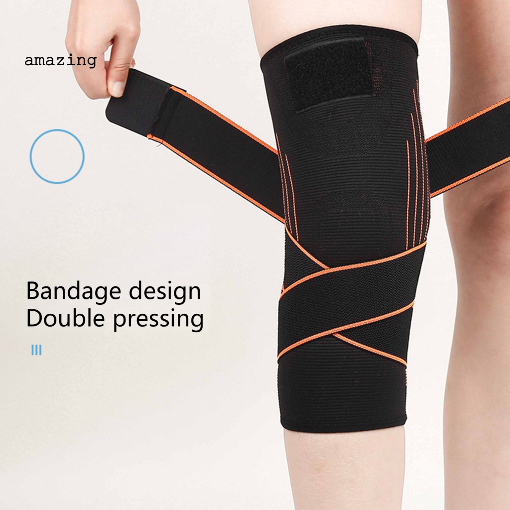 1 Đai Quấn Bảo Vệ Đầu Gối Thoải Mái Có Thể Tái Sử Dụng Cho Nam Nữ