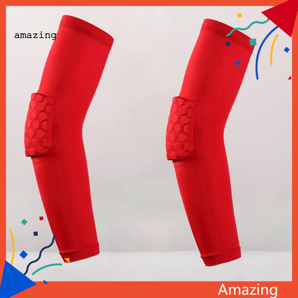 1 Găng Cánh Tay Thoáng Khí Họa Tiết Tổ Ong Độ Co Giãn Cao Hỗ Trợ Luyện Tập Thể Thao