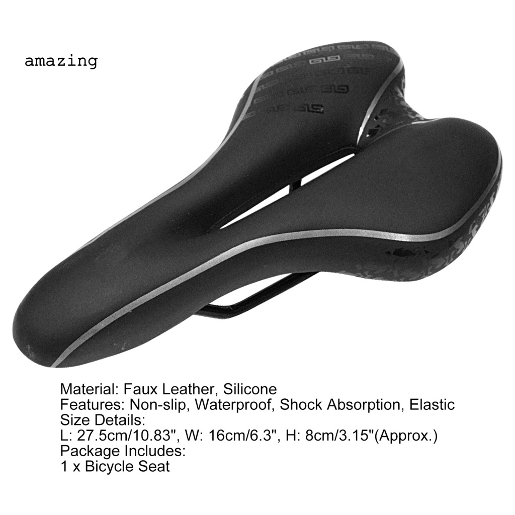 Yên Xe Đạp Leo Núi Bằng Silicone Thoáng Khí Chống Biến Dạng Dễ Lắp Đặt