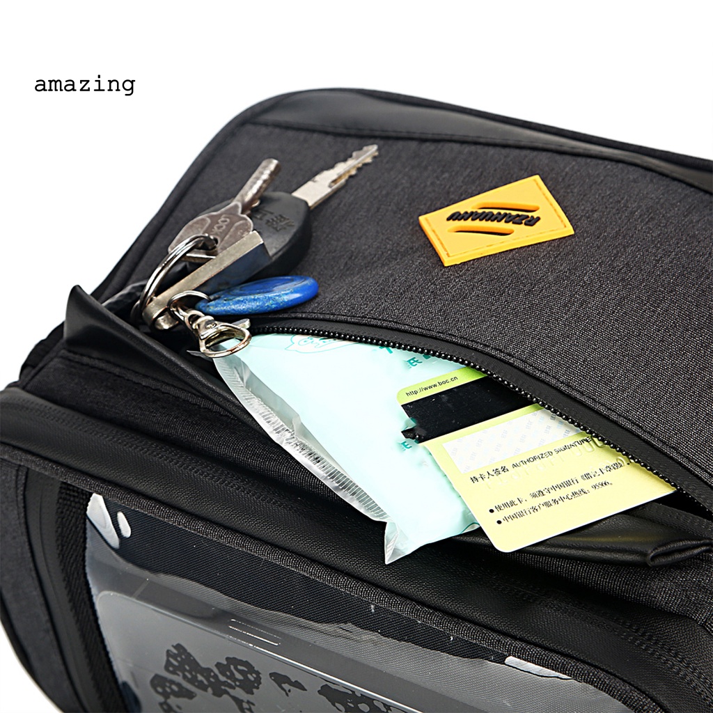 Túi Đựng Điện Thoại Gắn Khung Trước Xe Đạp Chống Ăn Mòn Có Khóa Kéo Tiện Dụng