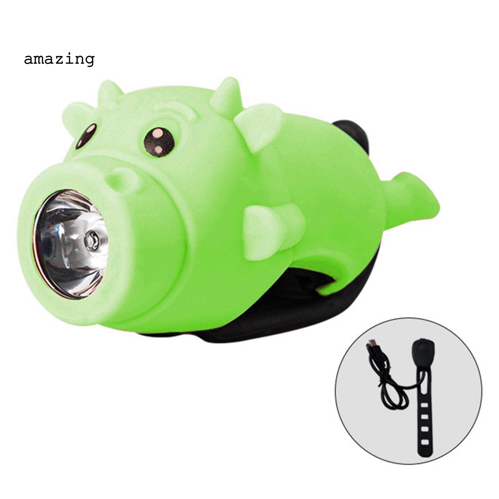 Đèn Pha Bằng ABS Chống Thấm Nước Gắn Tay Lái Xe Đạp