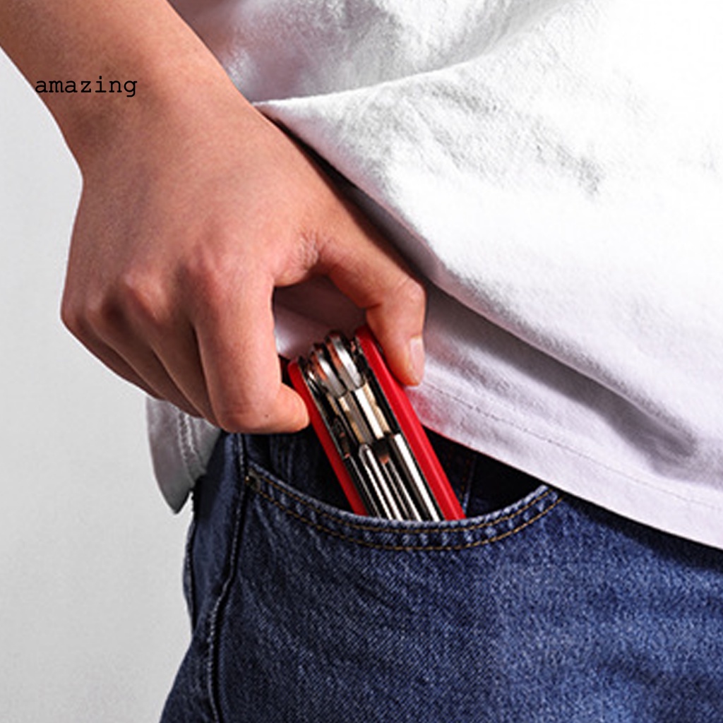 Bộ Dụng Cụ Sửa Chữa Xe Đạp Leo Núi 13 Trong 1 Có Thể Gấp Gọn Tiện Dụng