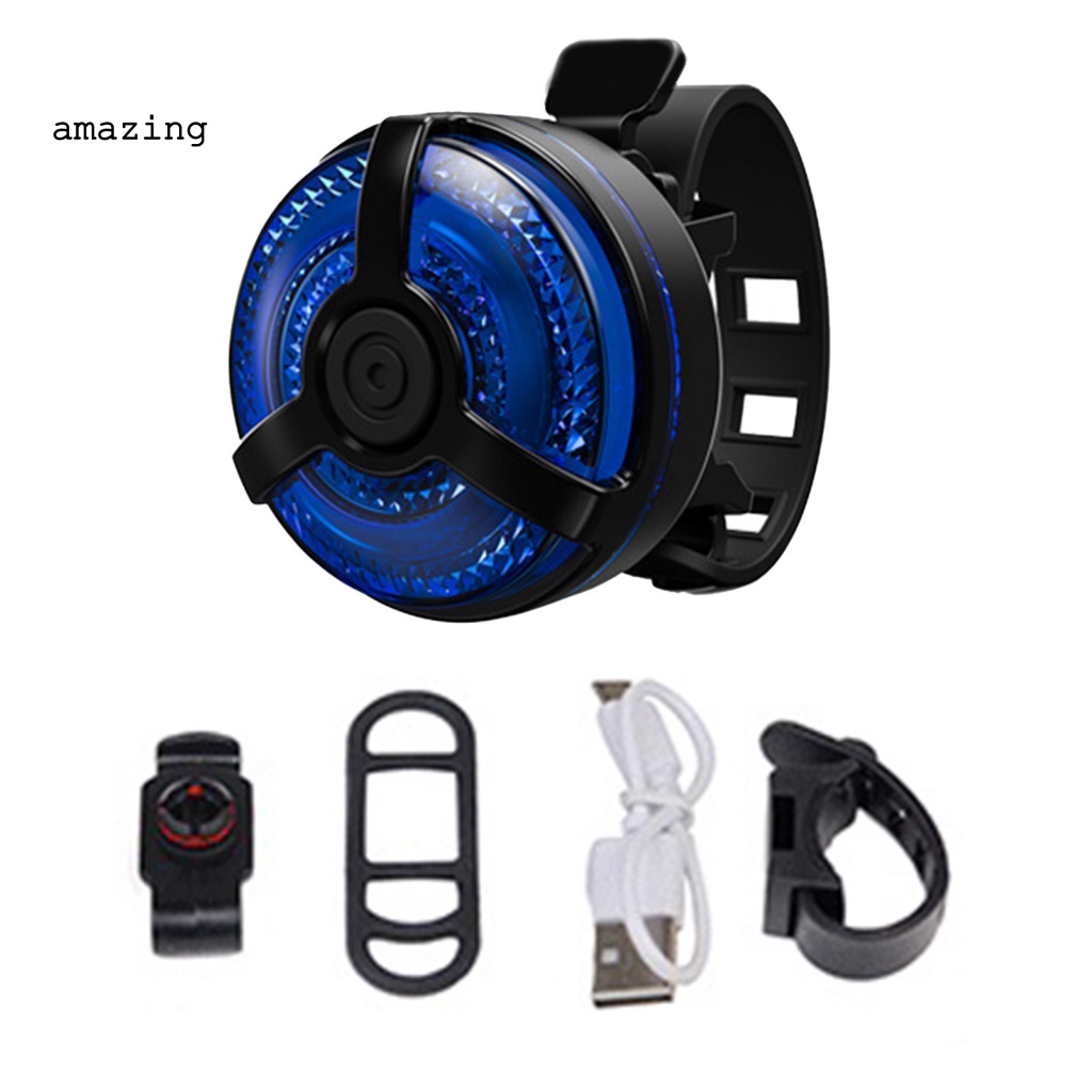 Đèn Đuôi Xe Đạp Ban Đêm Có Thể Sạc Lại Bằng Cổng USB 5 Chế Độ Chống Nước IPX 4