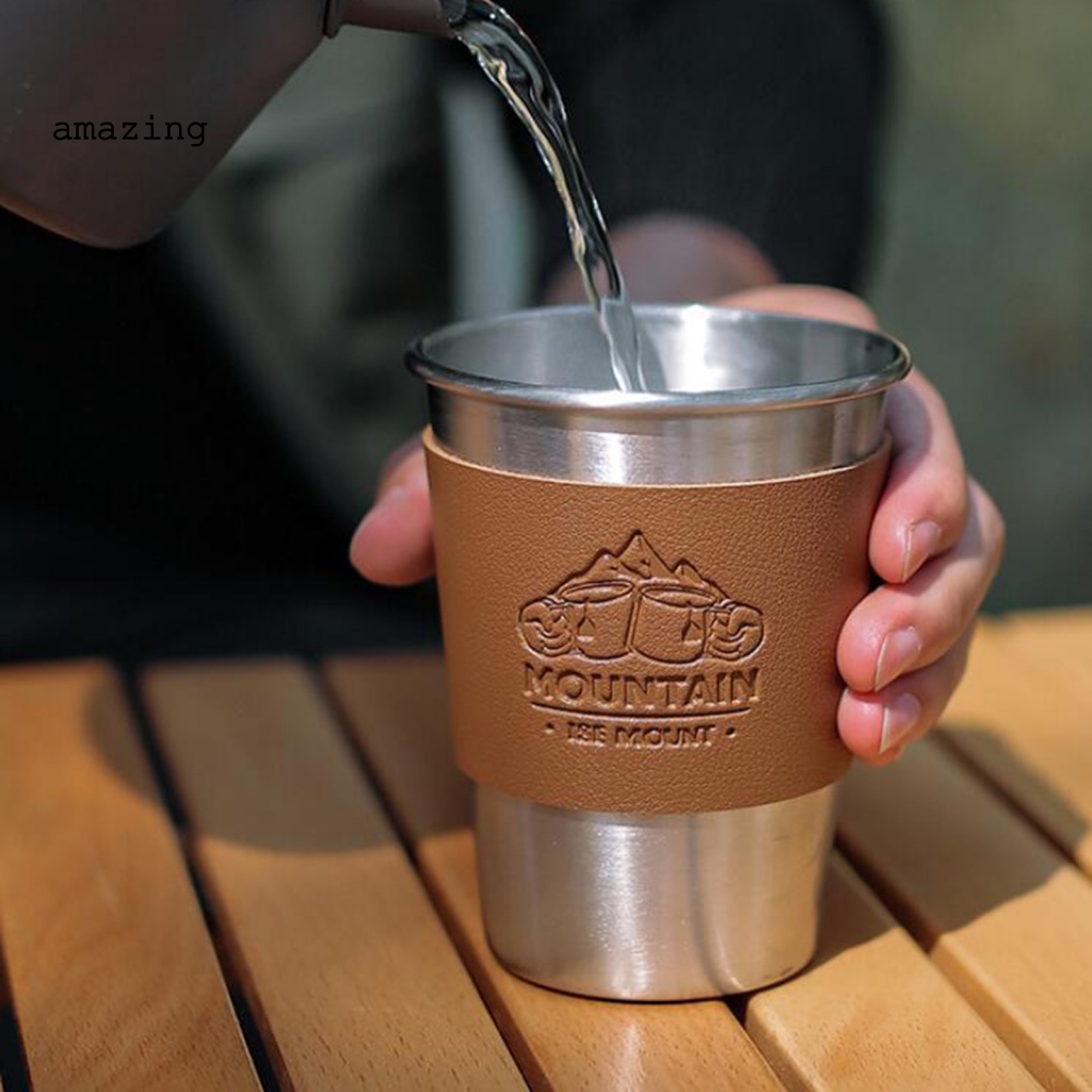 Vỏ Bọc Cốc Cách Nhiệt Bằng Thép Không Gỉ Mềm Chống Trượt Cho Hoạt Động Ngoài Trời