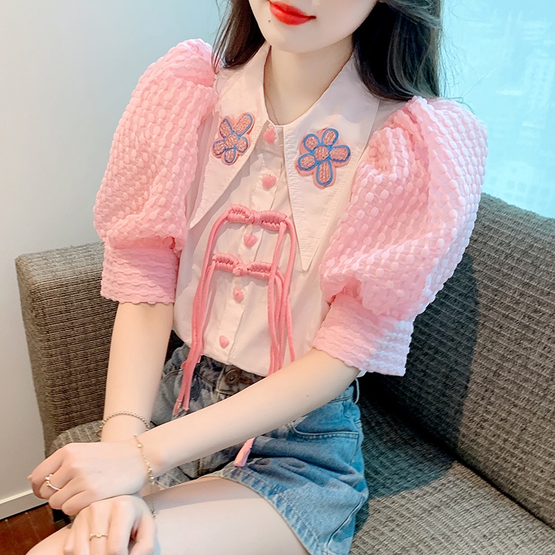 Áo Sơ Mi Cao Cấp Phong Cách Pháp Thời Trang Mùa Hè Hàng Mới Dành Cho Bạn Nữ JJ
