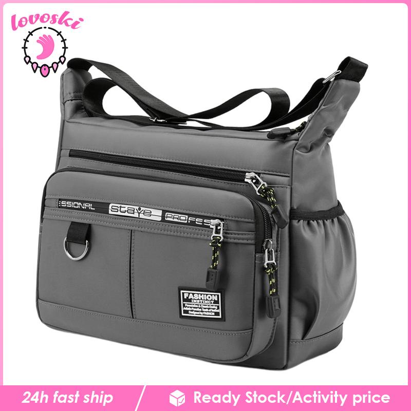 Túi Tote Nhiều Ngăn Có Khóa Kéo Thời Trang Cho Nam Và Nữ