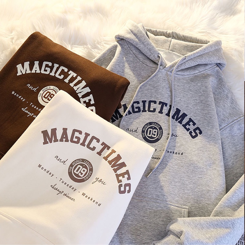 Áo Hoodies Phong Cách Hàn Quốc Plus Size S-3XL