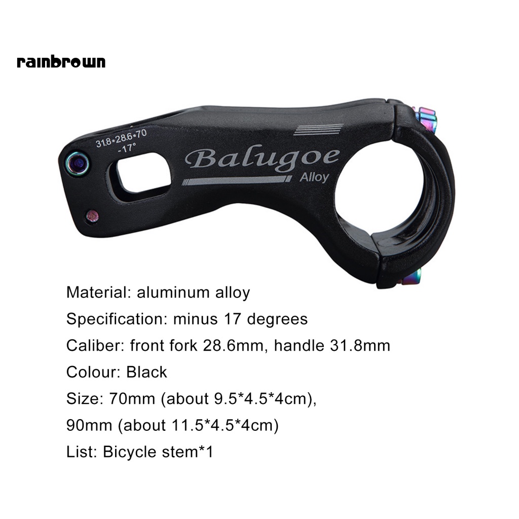 &lt; Rainbrown &gt; BALUGOE Thân Xe Đạp Leo Núi Kết Cấu Mờ Không Phai Màu Chống Ăn Mòn Dễ Lắp Đặt