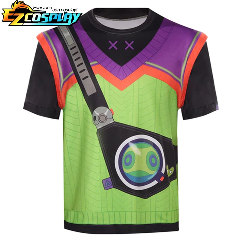 Áo Thun Tay Ngắn In Hình Valorant Gekko Hóa Trang Halloween Cho Nam