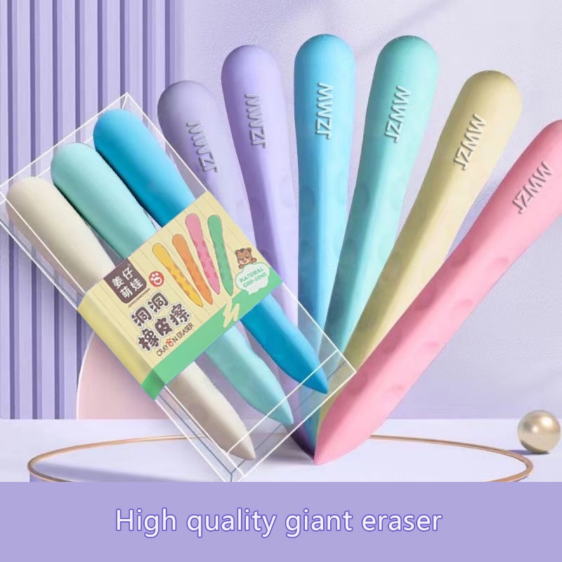 Bộ 3 Cục Tẩy Bút Chì Màu Khổng Lồ Đa Năng