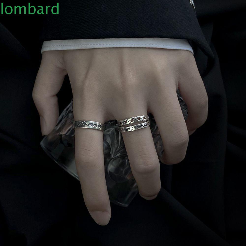 Nhẫn Hở Hình Mặt Cười Đơn Giản Cá Tính Có Thể Điều Chỉnh Cho Nam Nữ