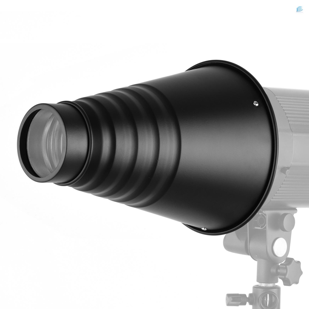 Smartwatchinone Bộ 5 Tấm Lọc Bằng Hợp Kim Nhôm Hình Nón Lớn Kèm Lưới Tổ Ong Cho Đèn flash Máy Ảnh Bowens