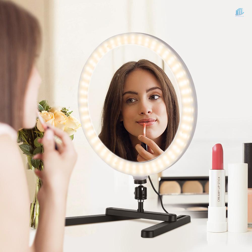 Vòng Đèn LED 13 Inch 30W 3200K-5600K Có Giá Đỡ Điện Thoại Để Bàn Hỗ Trợ Chụp Ảnh Selfie