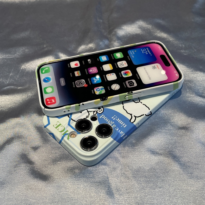 Ốp Điện Thoại Cứng Họa Tiết Hoạt Hình Chú Chó Dễ Thương Cho iPhone14 / pro7p Apple 11 813xs 12