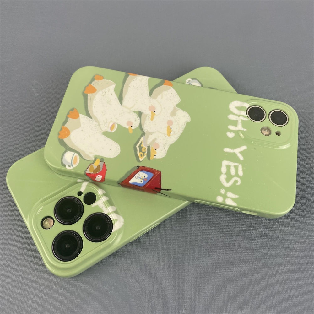 Ốp Điện Thoại Cứng In Hình Chú Vịt Hoạt Hình Cho iPhone13pro 3M4Y 14 11xsmax8p / xr12 /