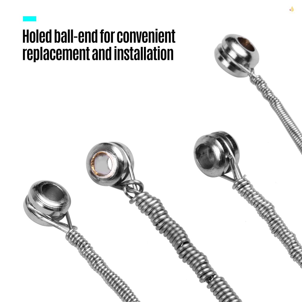 Bộ 4 Dây Đàn Bằng Hợp Kim Niken Hình Lục Giác Chống Mòn Độ Sáng (. 045-.100)