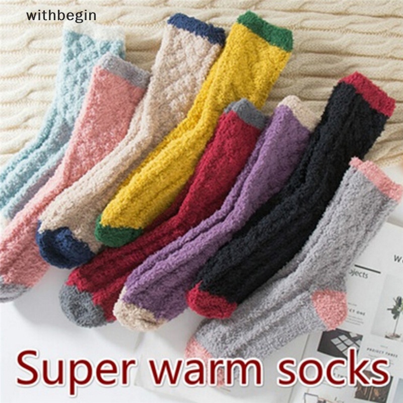 Vớ Ngủ Vải Cashmere Mềm Mịn Ấm Áp Thời Trang Mùa Đông Cho Nữ