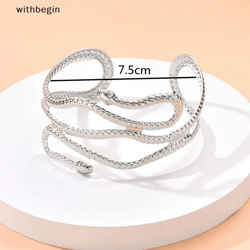 Vòng Đeo Cánh Tay Dạng Mở Hình Rắn Điều Chỉnh Được Thời Trang Cho Nữ