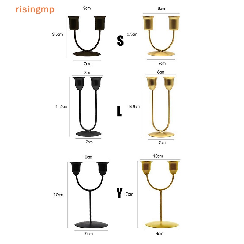 Giá Đỡ Cần Gạt Nước 2 Cánh Tay Bằng Kim Loại Đơn Giản Trang Trí Bàn Ăn / Tiệc Cưới